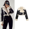 Women's Cropped Leather Jacket